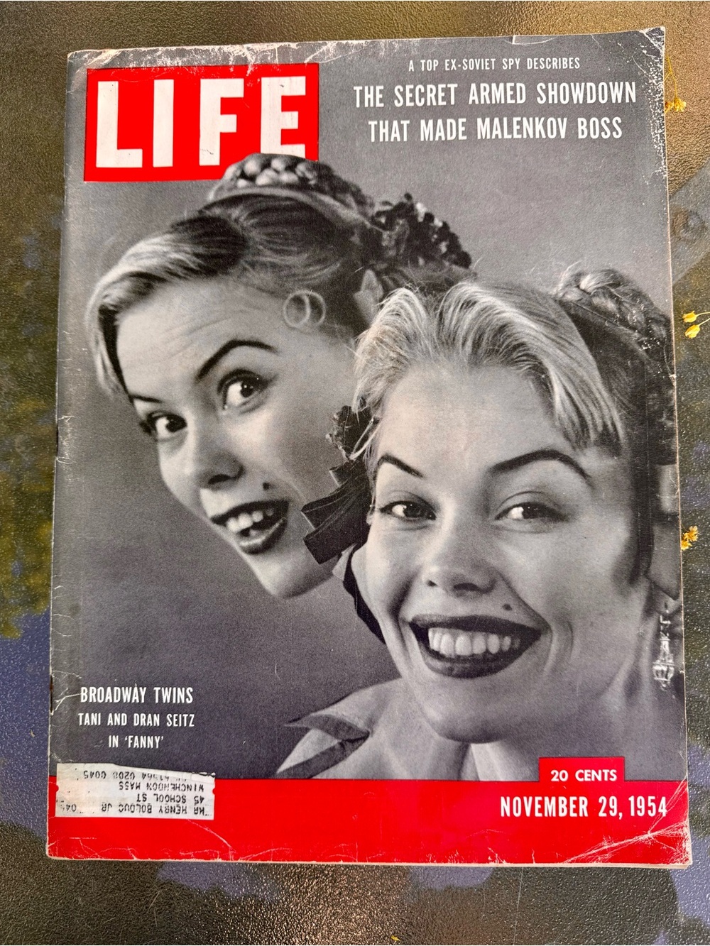 LIFE Magazine November 29, 1954 - Broadway Twins Cover